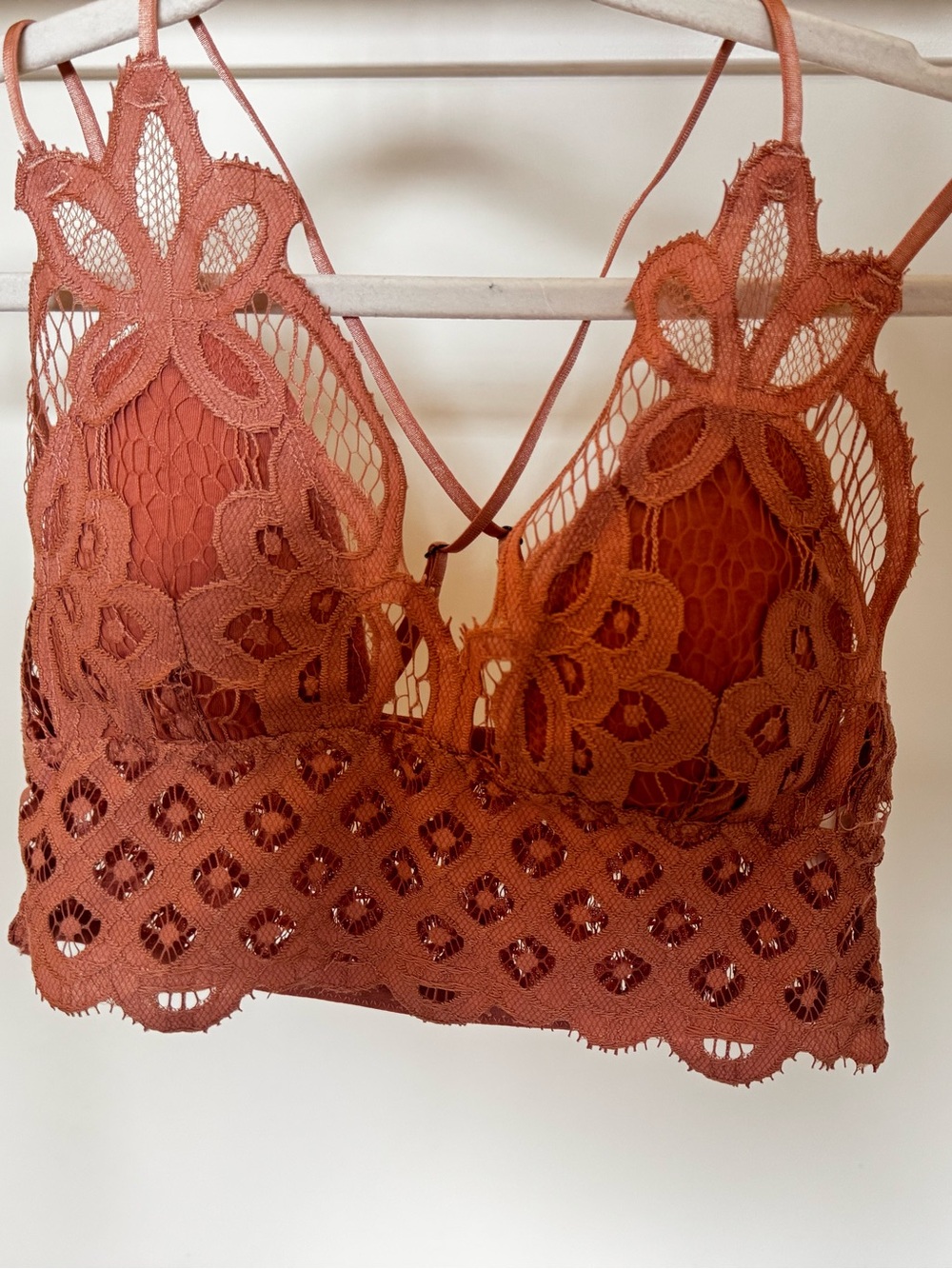 Lace Bralette in Rust Brown - Women's Intimates